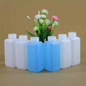 WellieSTR 20PCS (100ml) Empty PET Plastic Bottles – Square with Caps – BPA Free