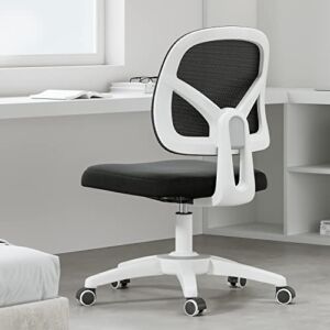 HBADA Office Chair, Mesh Desk Task Chair, Ergonomic Computer Chair with Adjustable Height for Adults and Kids,White