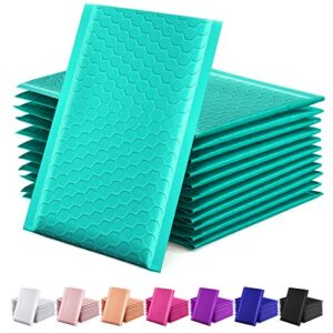 GSSUSA Teal Bubble Mailers, 4×8″ Inches, 50 Pack, Padded Poly Bubble Mailers, Packaging for Small Business, Shipping Envelopes, Packaging Bags, Padded Envelopes, Mailing Envelopes, Shipping Supplies