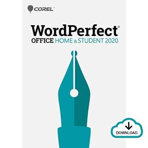 Corel WordPerfect Office 2020 Home & Student | Word Processor, Spreadsheets, Presentations | Newsletters, Labels, Envelopes, Reports, eBooks [PC Download] [Old Version]