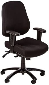 Eurotech Seating 24/7 Swivel Black Chair, Dove Black