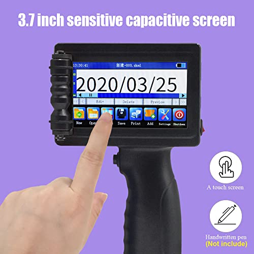 TOAUTO Portable Intelligent Upgraded Handheld Inkjet Printer HP-003 with 3.7 Inch LED Touch Screen Quick-Drying Inkjet Coding Machine for Code Date Label (Support 14 Languages & 3 Print Precision) | The Storepaperoomates Retail Market - Fast Affordable Shopping