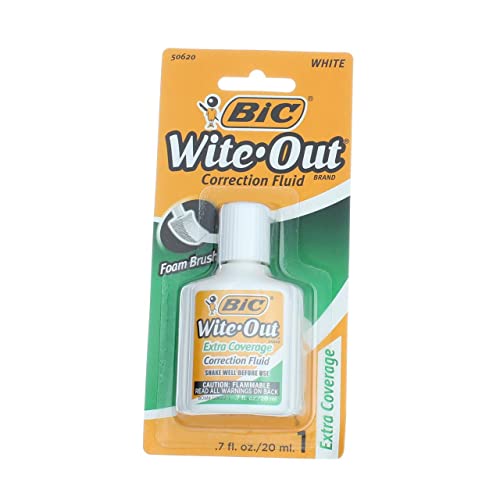 Bic Wofecp1-Whi .7 Oz Wite-Out Extra Coverage Correction Fluid | The Storepaperoomates Retail Market - Fast Affordable Shopping