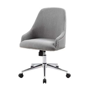 Natural Greige Desk Chair in Gray