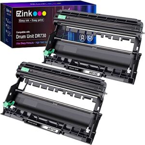 E-Z Ink (TM Compatible DR730 Drum Unit (Not Toner) Replacement for Brother DR 730 Compatible with HL-L2350DW HL-L2395DW HL-L2370DW HL-L2370DWXL MFC-L2750DW MFC-L2710DW DCP-L2550DW Printer (2 Drum)
