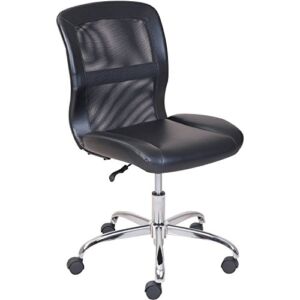 Mainstays Vinyl and Mesh Task Office Chair, Multiple Colors Black