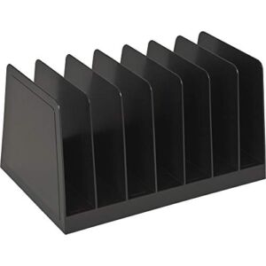 Desktop File Organizer, 7 Compartments Office File Sorter, for Easy access to your files, Invoices, Letters and more – 4.5″ Height x 8.8″ Width x 5.5″ Depth – Black, Eco-Friendly