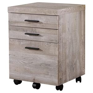 Monarch Specialties I FILING CABINET, TAUPE