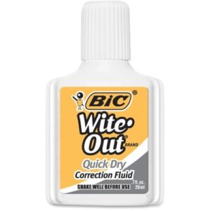 Wite Out Quick Dry Correction Fluid, 0.7 FL oz (Pack of 3)