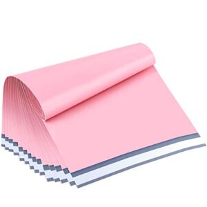 UCGOU Poly Mailers 14.5×19 Inch Light Pink 100 Pack Large Shipping Bags #7 Strong Thick Mailing Envelopes Self Sealing Adhesive Waterproof and Tear Proof Boutique Packaging Postal for Clothing