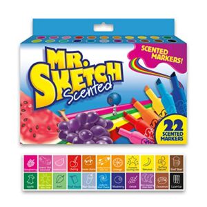 Mr. Sketch Chiseled Tip Marker, 2054594, 22 Assorted Scented Markers