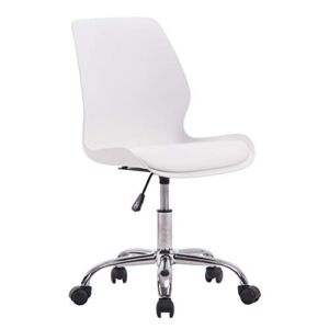 Porthos Home Adjustable Height Office Desk Chair with Wheels, Easy Assembly, White or Black, One Size