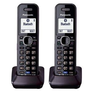 Panasonic KX-TGA950 Dect 6.0 Plus 2-Line Caller ID Call Block 3-Way Conferencing Landline Cordless Accessory Handset for KX-TGXXXX Series Phones (2-Pack)