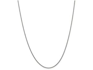 FJC Finejewelers 16 Inch 14k White Gold 1.5mm Solid Polished Cable Chain Necklace