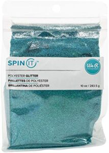 We R Memory Keepers 0633356606178 Glitter Spin It-10 Ounce-Extra Fine-Teal