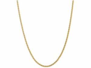 FJC Finejewelers 24 Inch 14k Yellow Gold 3mm Parisian Wheat Chain Necklace