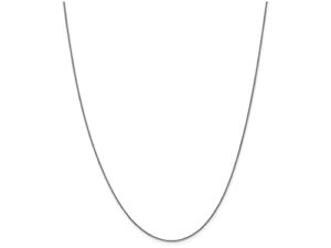 FJC Finejewelers 16 Inch 14k White Gold 0.8 mm Spiga Chain Necklace