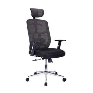 Techni Mobili Mesh Office Chair, Black
