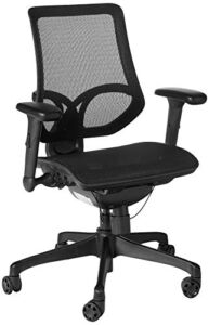 WorkPro® 1000 Series Ergonomic Mesh/Mesh Mid-Back Task Chair, Black/Black