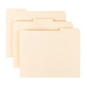 Smead Manila File Folder, 1/3-Cut Tab, Letter Size, Manila, 100 per Box