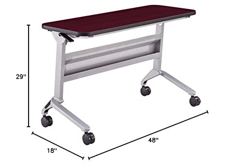 Safco Products Flip-N-Go Training Table, Regal Mahogany | The Storepaperoomates Retail Market - Fast Affordable Shopping