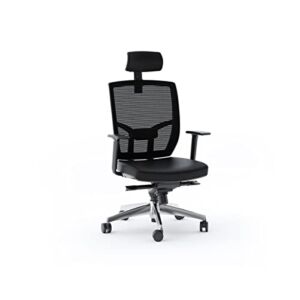 BDI Office Chair, Black Leather