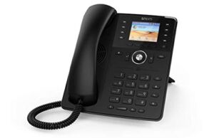 Snom D735 SIP VOIP 2.7″ PoE Phone with USB WiFi Stick Support Black