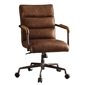 ACME Harith Executive Office Chair – 92414 – Retro Brown Top Grain Leather