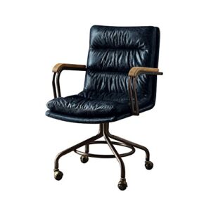 ACME Harith Executive Office Chair – 92417 – Vintage Blue Top Grain Leather