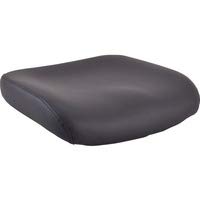 Lorell Mid/High-Back Padded Leather Chair Seat, Black