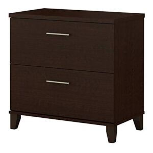 Bush Furniture Somerset Lateral File Cabinet in Mocha Cherry