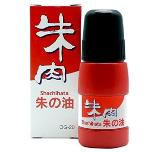 Shachihata OG-20 Red Oil Refill Ink, 0.7 fl oz (20 ml)