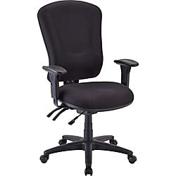 Lorell Managerial Task Chair, 26-3/4 by 26 by 48-1/4-Inch-51-Inch, Black