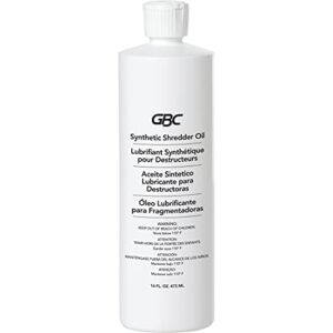 GBC Shredder Oil, 16 oz., .473ml Bottle for use with GBC ShredMaster Shredders (1760049)