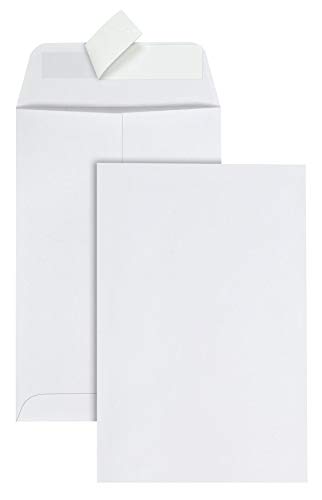 Quality Park 6 x 9 Catalog Envelopes with Self Seal Closure, for Mailing, Storage and Organizing, 28 lb. White Wove, 100 per Box (QUA44182) | The Storepaperoomates Retail Market - Fast Affordable Shopping