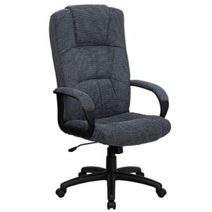 Flash Furniture High Back Gray Fabric Executive Swivel Office Chair with Arms