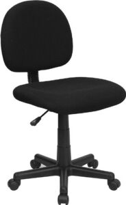 Flash Furniture Mid-Back Black Fabric Swivel Task Office Chair