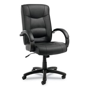 Alera ALESR41LS10B Alera Strada Series High-Back Swivel/tilt Chair, Black Top-Grain Leather