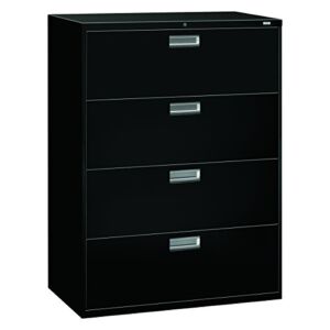HON 694LP 600 Series 42-Inch by 19-1/4-Inch 4-Drawer Lateral File, Black
