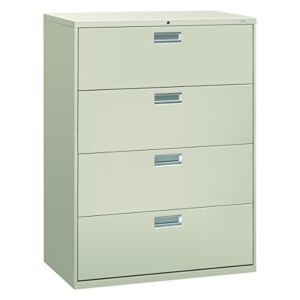 HON 694LQ 600 Series 42-Inch by 19-1/4-Inch 4-Drawer Lateral File, Light Gray