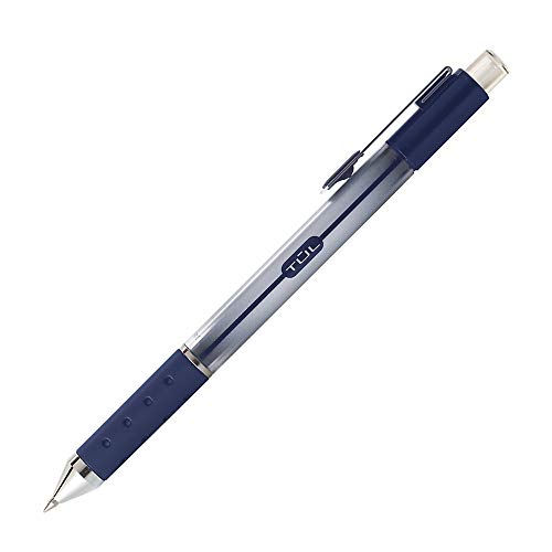 TUL Gel Pens, Retractable, Medium Point, 0.7 mm, Gray Barrel, Blue Ink, Pack Of 12 | The Storepaperoomates Retail Market - Fast Affordable Shopping