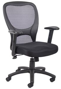 Boss Office Products Budget Mesh Task Chair in Black