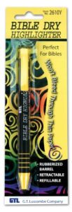 Bible Dry Highlighter – Yellow Carded