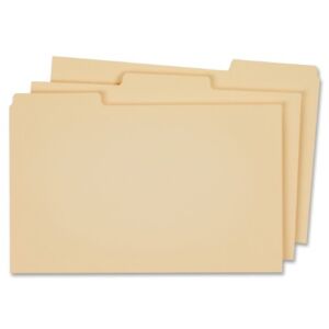 Globe Weis Letter-Size Blank Top Tab File Guides (9321M)