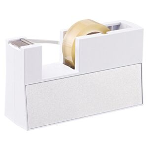 Nichiban TC-CBK5 Tape Cutter, Straight Beauty, for Small Rolls, White
