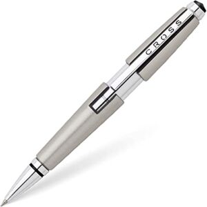 Cross Edge Pen, 0.7 mm, Medium, Black Ink, Titanium Barrel (AT05555) (AT0555-5)