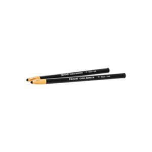 DIXON Industrial Phano Peel-Off China Markers Pencils, Black, 2-Pack (30771)