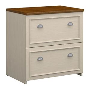 Bush Furniture Fairview Lateral File Cabinet in Antique White