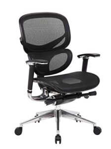Boss Office Products Multi-Function Mesh Chair in Black