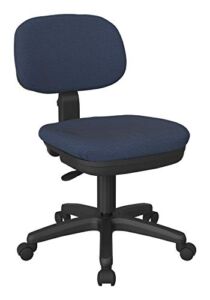 Office Star SC Series Basic Adjustable Office Desk Task Chair with Padded Foam Seat and Back, Diamond Blue Galaxy Fabric
